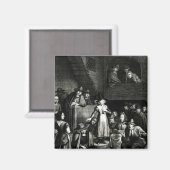 Quaker-Sitzung, 1699 Magnet (Vorderseite/Rückseite)