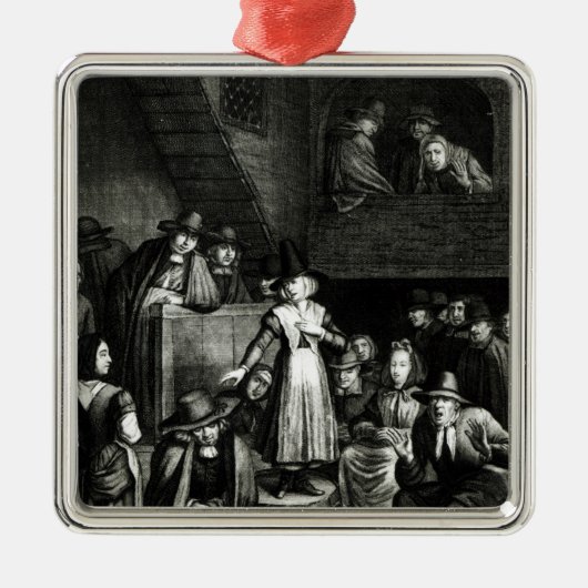 Quäker-Sitzung, 1699 Ornament Aus Metall (Vorne)