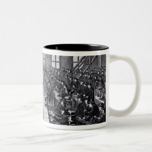 Quäker-Sitzung, Philadelphia Zweifarbige Tasse
