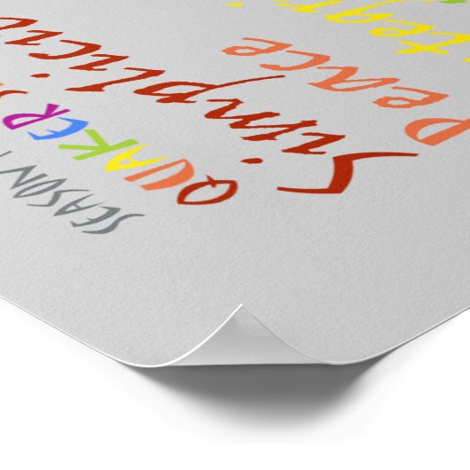 Quaker Spices Poster (Ecke)