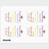 Quaker Spices Rechteckiger Aufkleber (Blatt)