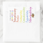 Quaker Spices Rechteckiger Aufkleber (Tasche)