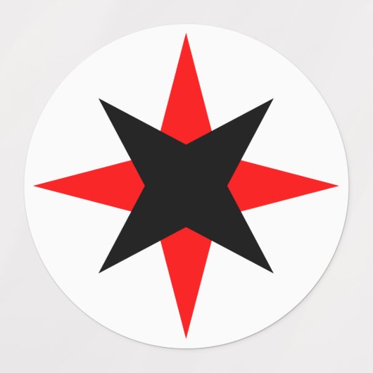 Quaker Star Etiketten (Design 1)