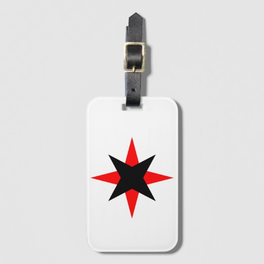 Quaker Star Gepäckanhänger (Vorderseite Vertikal)