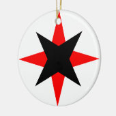 Quaker Star Keramik Ornament (Links)