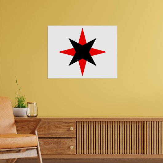 Quaker Star Poster (Wohnzimmer 2)