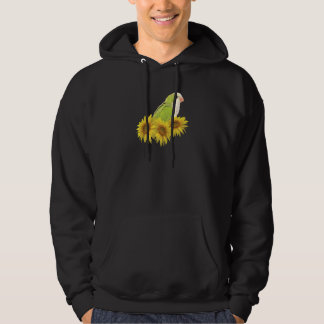 Quakerpapagei Grüner Mönch Sittich Sonnenblume Pre Hoodie