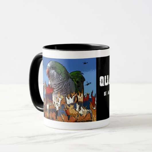 QuakerZilla Tasse (Vorderseite Links)