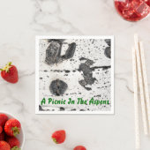 Quaking Aspen Bark Nah up Fotografie Serviette (Beispiel)