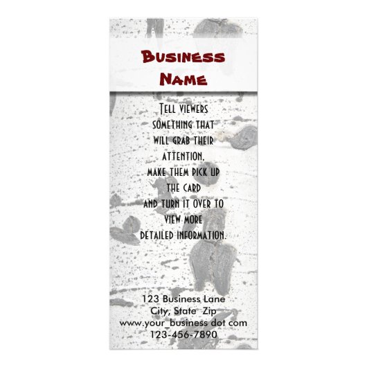 Quaking Aspen Bark Werbekarte (Vorne)