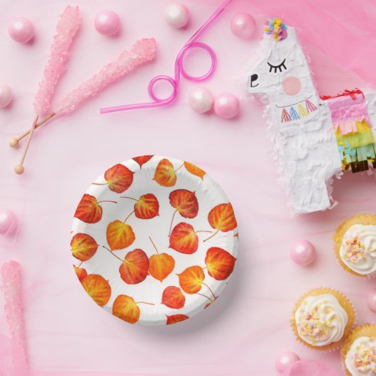 Quaking Aspen Herbst Blätter Papier Bowles Pappteller (Party)