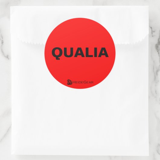 Qualia-Aufkleber Runder Aufkleber (Tasche)