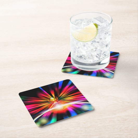 Qualia Rechteckiger Pappuntersetzer (Vor Ort)