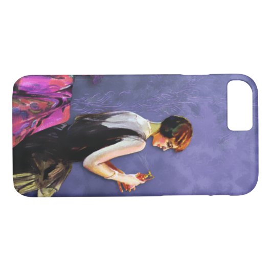 QUALIDA, FASHION DER 20er Jahre in PERIWINKLE und  Case-Mate iPhone Hülle (Rückseite (Horizontal))