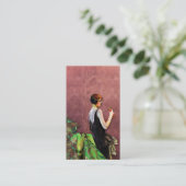 Qualida, Zwanzigerjahre Mode im Grün und in der Visitenkarte (Stehend Vorderseite)