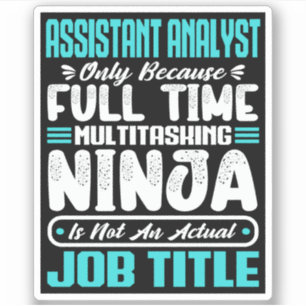Qualifikationen des Assistenten für Multitasker-Au Aufkleber