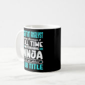 Qualifikationen des Assistenten für Multitasker-Au Kaffeetasse (Vorderseite Links)