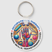 Qualifikationen für das Gebäude der Arbeitstherapi Schlüsselanhänger (Vorderseite)