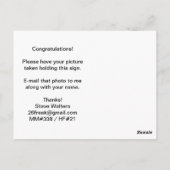 Qualifiziert für die Hälfte der Fanatiker Postkarte (Rückseite)