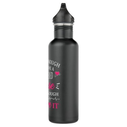 Qualifiziert genug, um Krankenschwester zu werden Edelstahlflasche (Rechts)