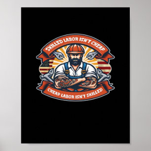 Qualifizierte Arbeit ist nicht billig, billige Arb Poster