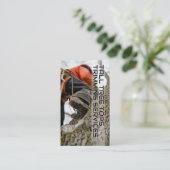 Qualifizierte Arbeitskräfte klettern auf Baum zum  Visitenkarte (Stehend Vorderseite)