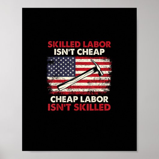 Qualifizierte Arbeitskräfte sind nicht billig - Be Poster (Vorne)