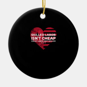 Qualifizierte Arbeitskräfte sind nicht billig, bil Keramik Ornament