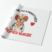 Qualifizierte Krankenschwester pawsitiv Geschenkpapier (Ungerollt)