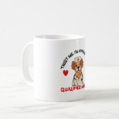 Qualifizierte Krankenschwester pawsitiv Kaffeetasse (Vorderseite Links)