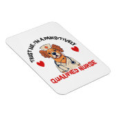 Qualifizierte Krankenschwester pawsitiv Magnet (Rechte Seite)