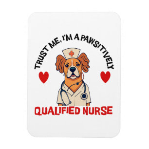 Qualifizierte Krankenschwester pawsitiv Magnet