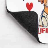 Qualifizierte Krankenschwester pawsitiv Mousepad (Ecke)
