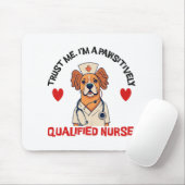 Qualifizierte Krankenschwester pawsitiv Mousepad (Mit Mouse)