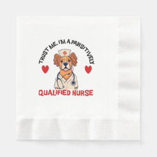 Qualifizierte Pflegekraft Pawsitively Serviette