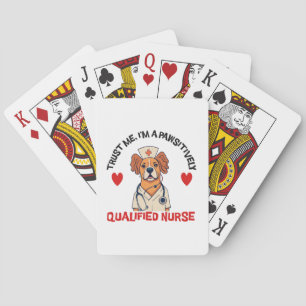 Qualifizierte Pflegekraft Pawsitively Spielkarten