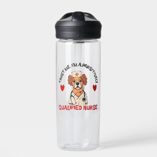 Qualifizierte Pflegekraft Pawsitively Trinkflasche