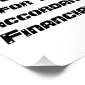 "Qualifizierte Rechnungsprüfungs-Meinung " Poster (Ecke)