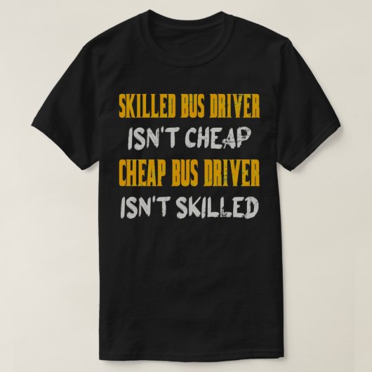 Qualifizierter Busfahrer ISNX27t billiger Bus-Trei T-Shirt (Design vorne)