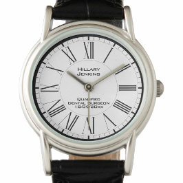 Qualifizierter Zahnarzt mit Datenerfassung Armbanduhr