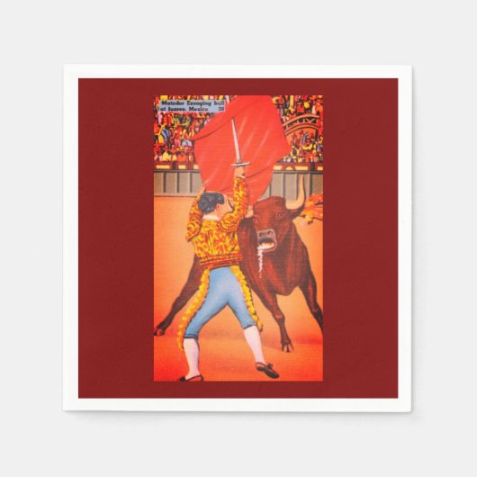 Qualiful Matadors Cape vs. Raging Bull Serviette (Vorderseite)