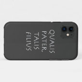 Qualis pater talis filius Case-Mate iPhone hülle (Rückseite (Horizontal))