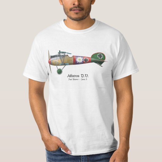 Qualität Albatros D.V. ww1 deutsches T-Shirt (Vorderseite)