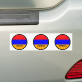 Qualität Armeniens Roundel Flagge Autoaufkleber (Auf Auto)