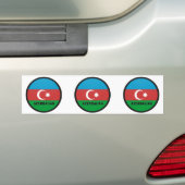 Qualität Aserbaidschans Roundel Flagge Autoaufkleber (Auf Auto)