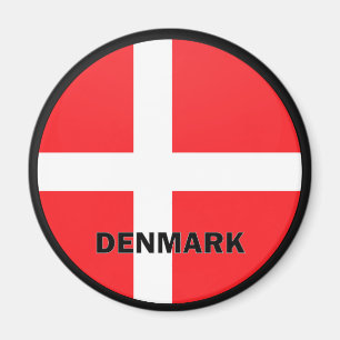 Qualität Dänemarks Roundel Flagge Magnet