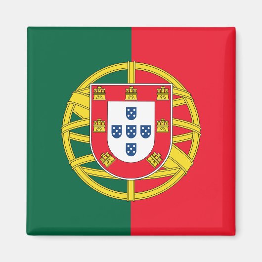 Qualität der portugiesischen Flagge Magnet (Vorne)