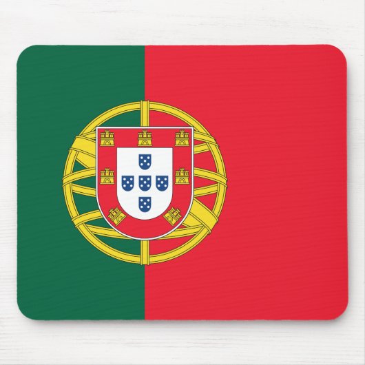 Qualität der portugiesischen Flagge Mousepad (Vorne)