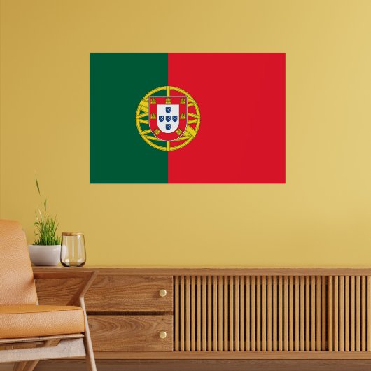 Qualität der portugiesischen Flagge Poster (Wohnzimmer 2)