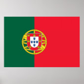 Qualität der portugiesischen Flagge Poster (Vorne)